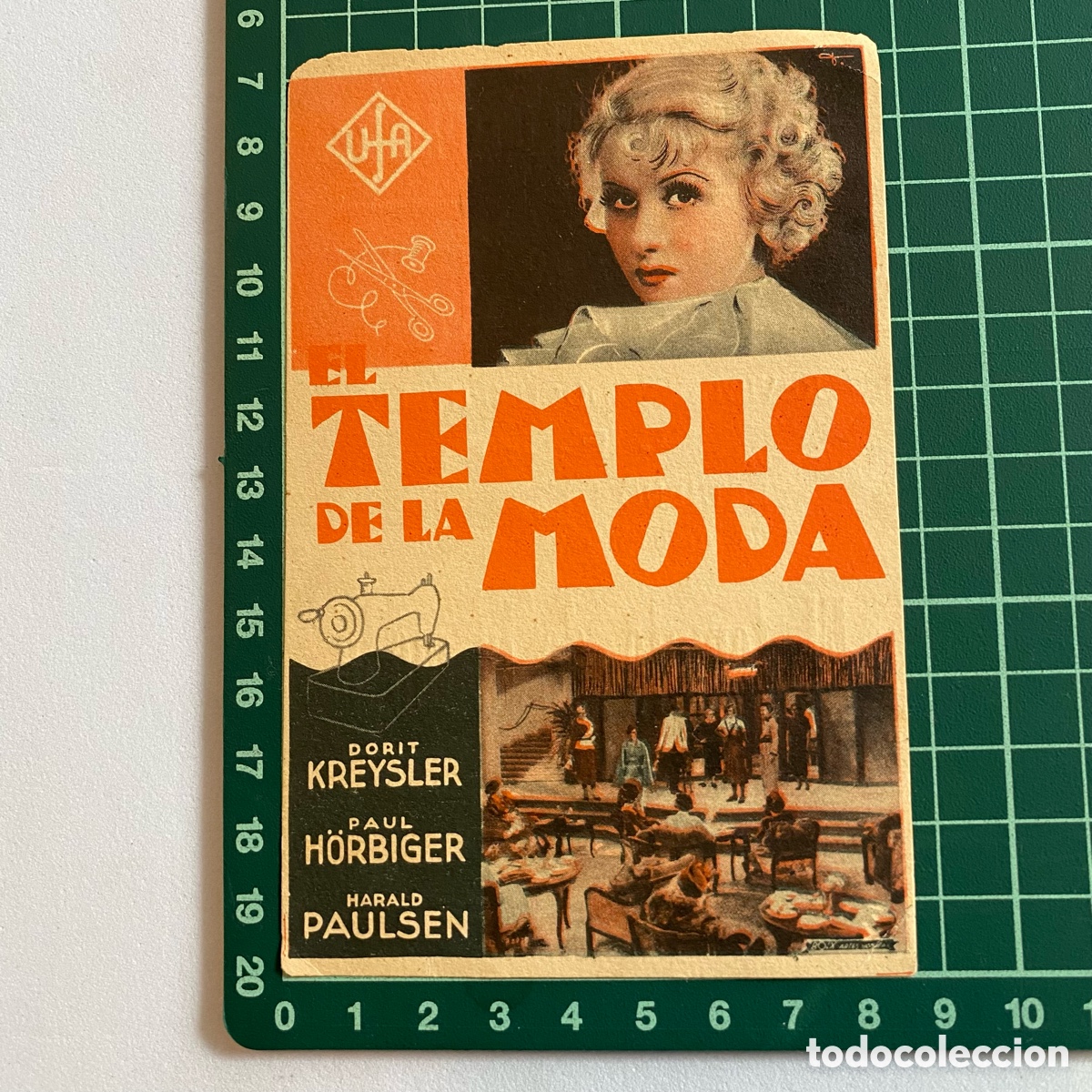 Kino: Programa de cine folleto de mano pelicula Templo de la moda teatro principal