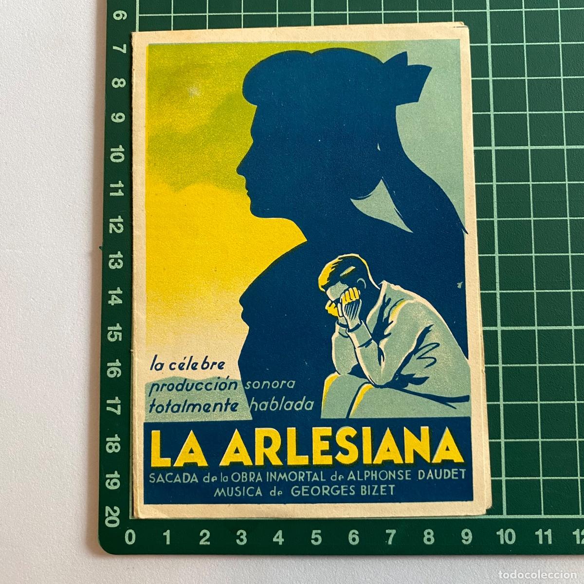 Kino: Programa de cine folleto de mano pelicula La arlesiana