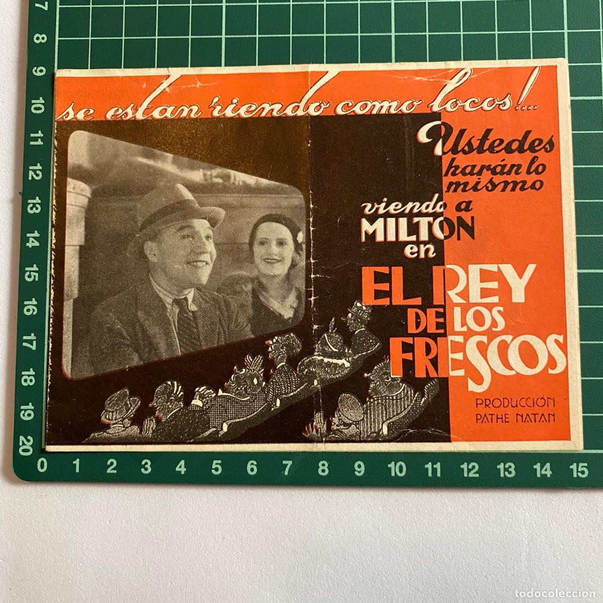 Kino: Programa de cine folleto de mano pelicula El rey de los frescos Ideal Cinema