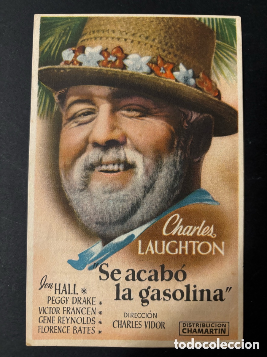Cine: Programa se acab&oacute; la gasolina charles laughton con publicidad cine mundial A10
