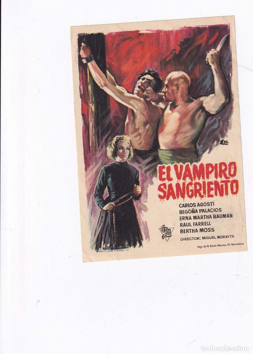 Cine: FOLLETOS DE MANO. - EL VAMPIRO SANGRIENTO. - Foto 1