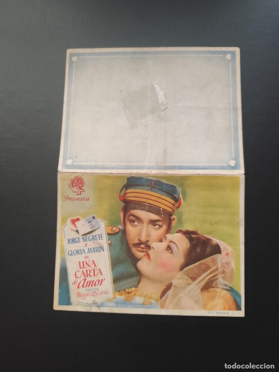 Cine: Una carta de amor cancionero doble sin publicidad