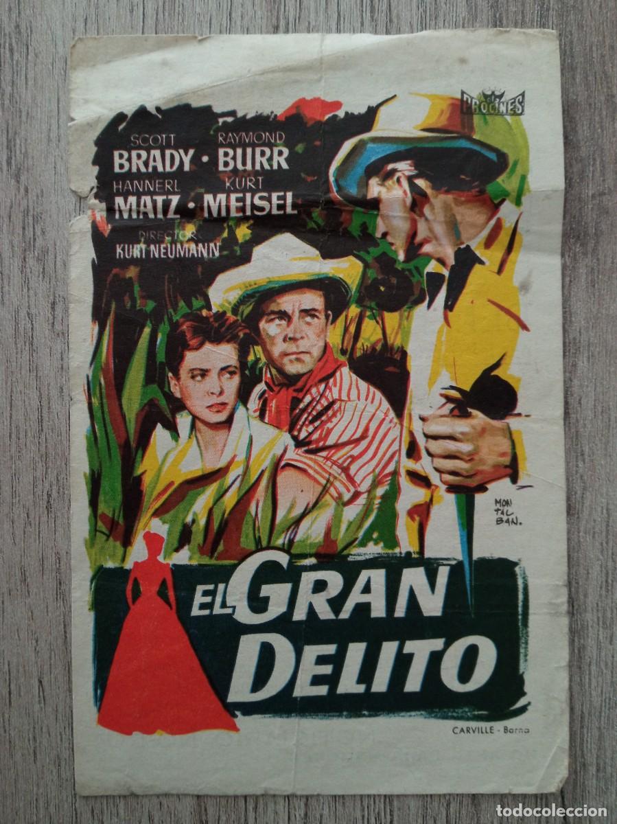 Cine: EL GRAN DELITO, SCOTT BRADY, CINE VILADOMIU NOU