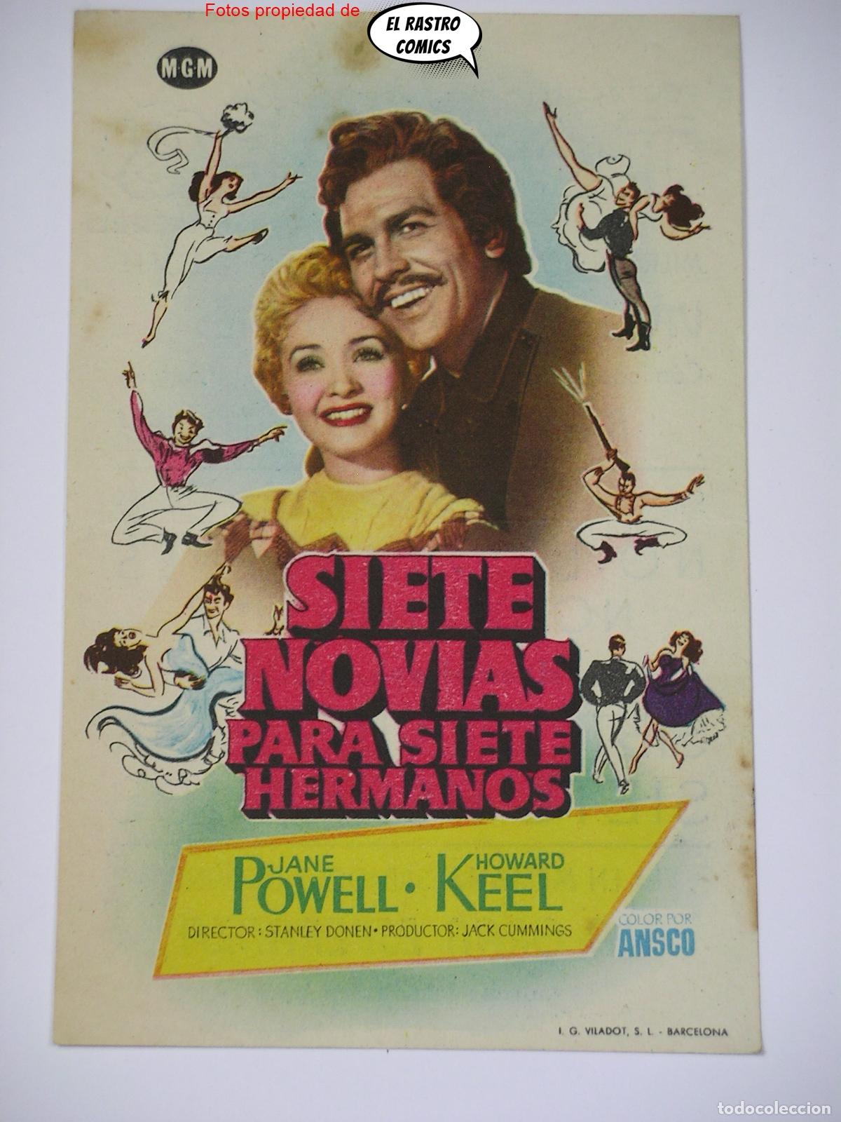 Cine: Siete novias para siete hermanos Jane Powell Howard Keel publicidad Massamagrell Torres espectaculos
