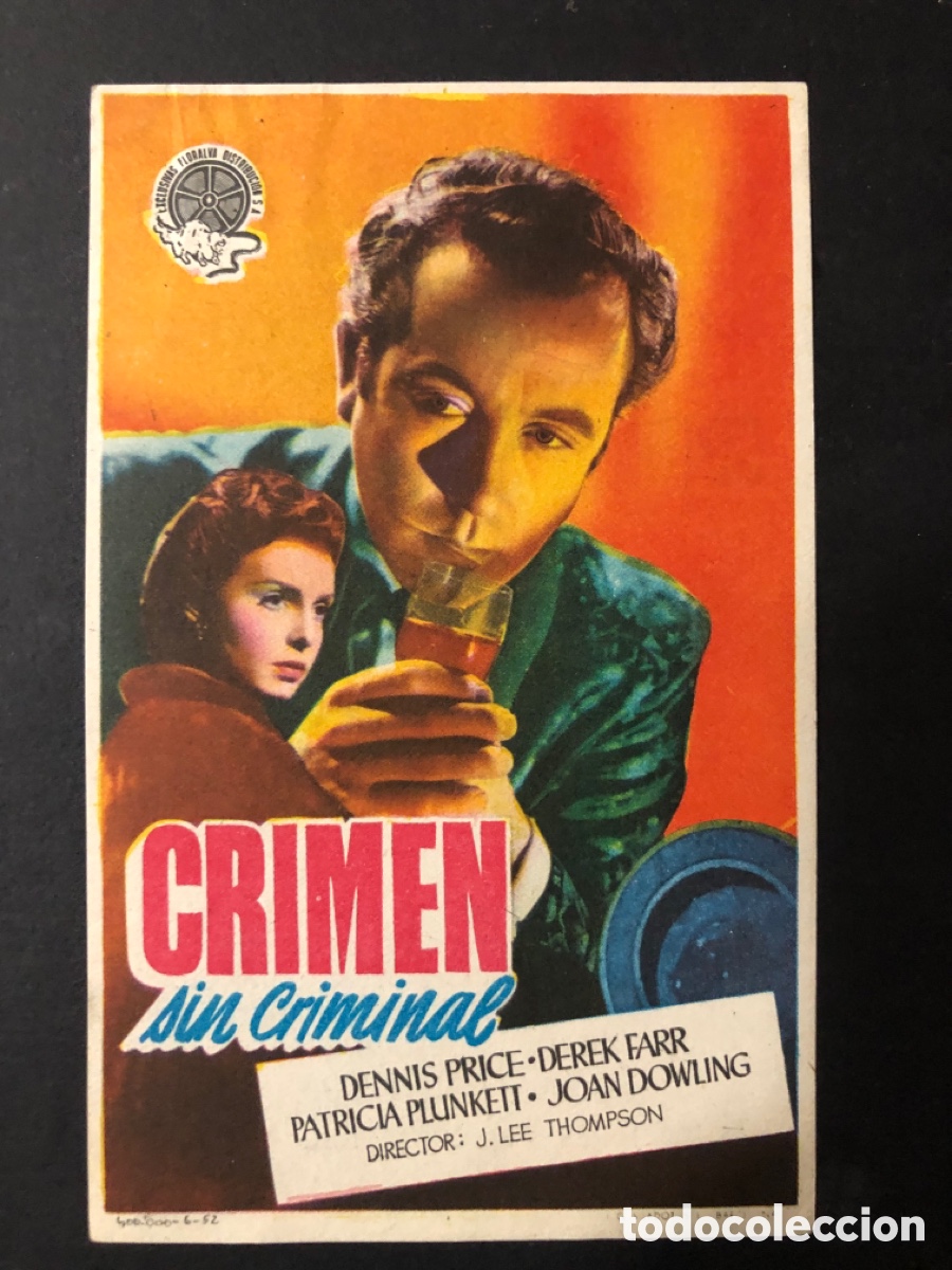 Cine: Programa crimen sin criminal con publicidad cinema palacio A11