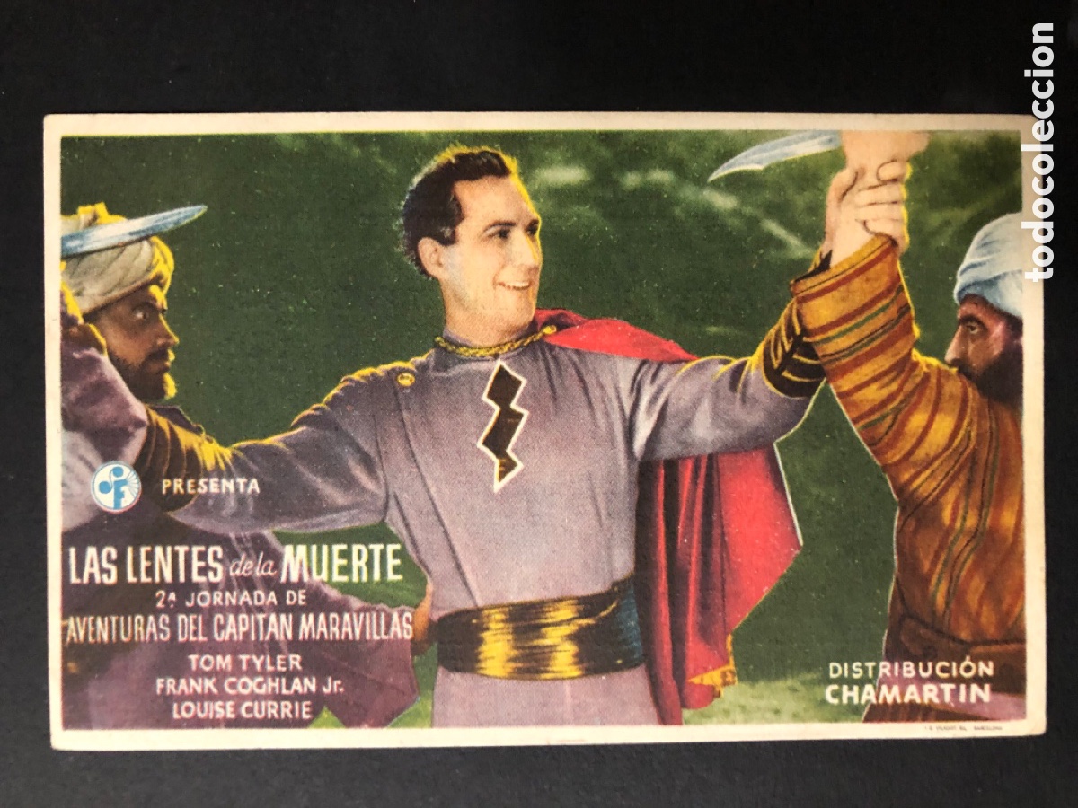Cine: Programa aventuras del capit&aacute;n maravillas con publicidad teatro Calder&oacute;n alcoy A11