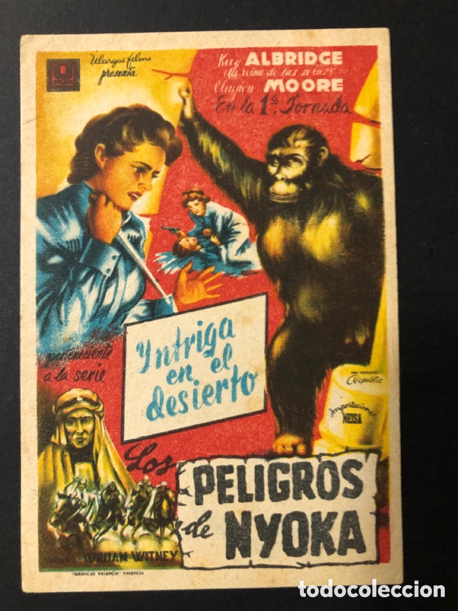 Cine: Programa los peligros de nyoka intriga en el desierto con publicidad cine marina valencia A11