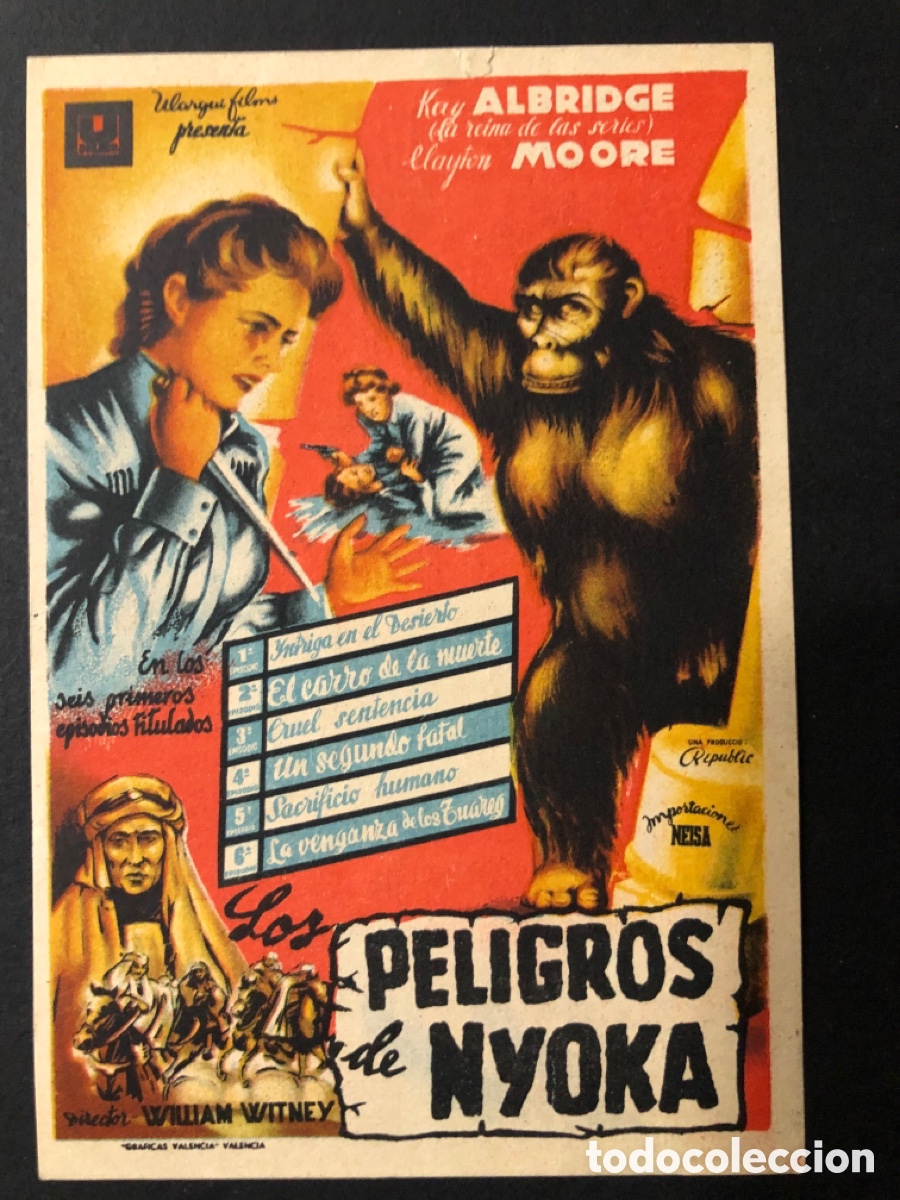 Cine: Programa los peligros de nyoka con publicidad cine marina valencia A11