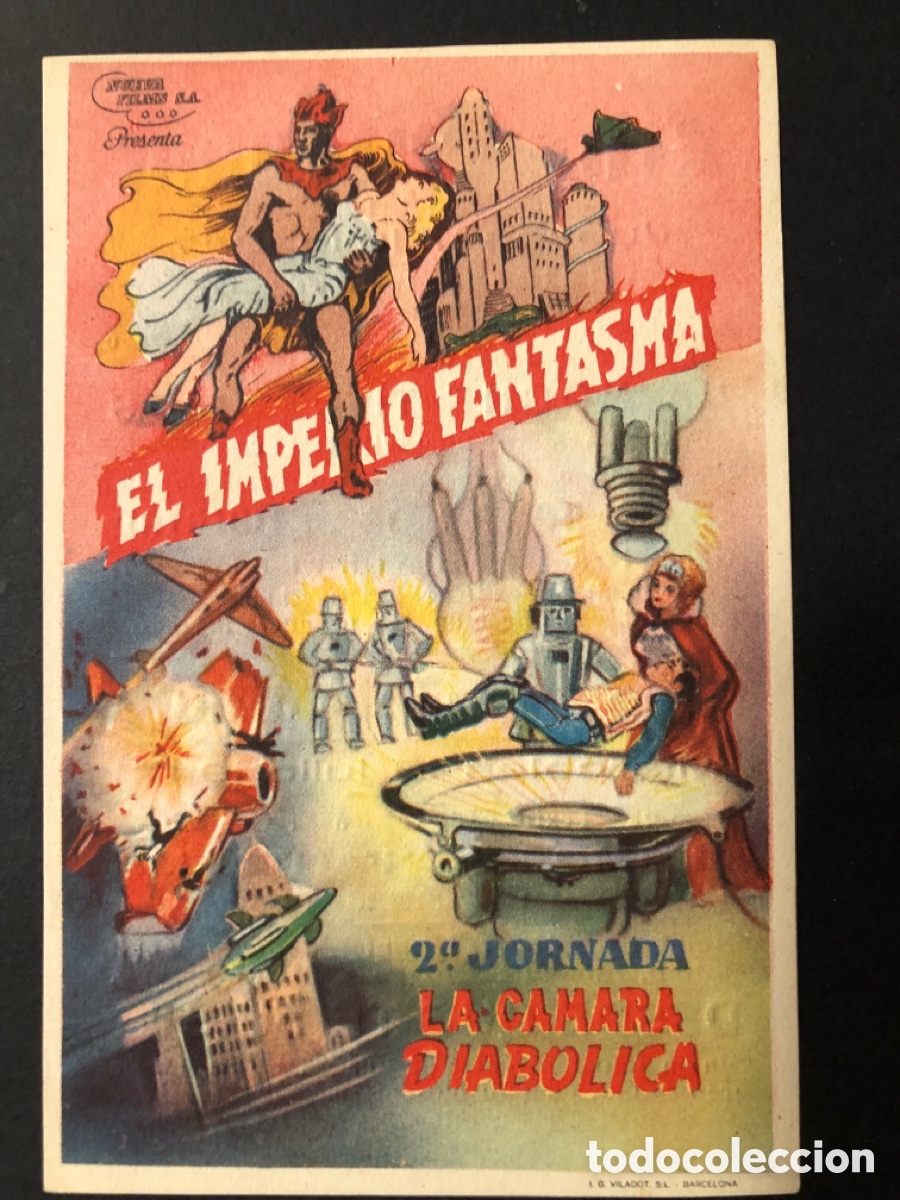 Cine: Programa el imperio fantasma la c&aacute;mara diabolica con publicidad cine cultural mislata A11