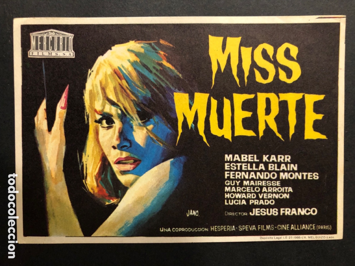 Cine: Programa miss muerte Mabel Karr A11 - Foto 1