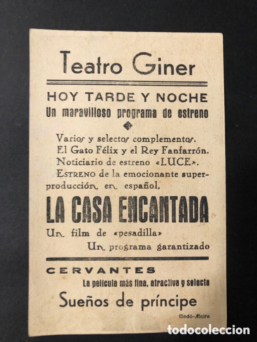 Cine: Programa la casa encantada con publicidad teatro Giner A11 - Foto 2