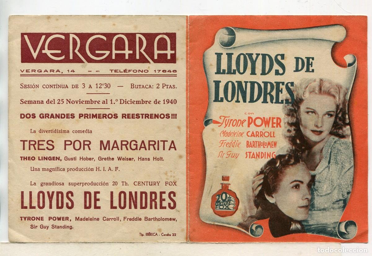 Cine: LLOYDS DE LONDRES, con Tyrone Power - Foto 1