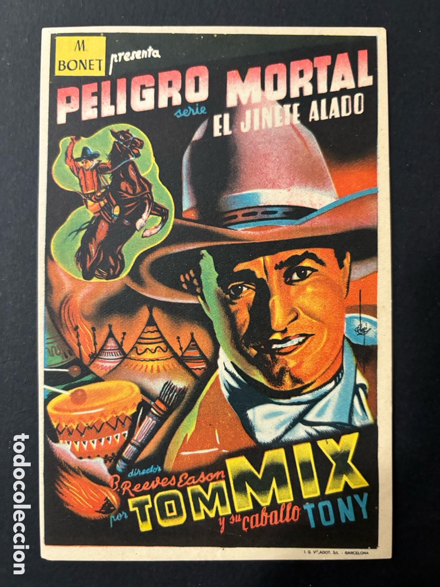 Cine: Programa peligro mortal el jinete alado tom mix A2 - Foto 1