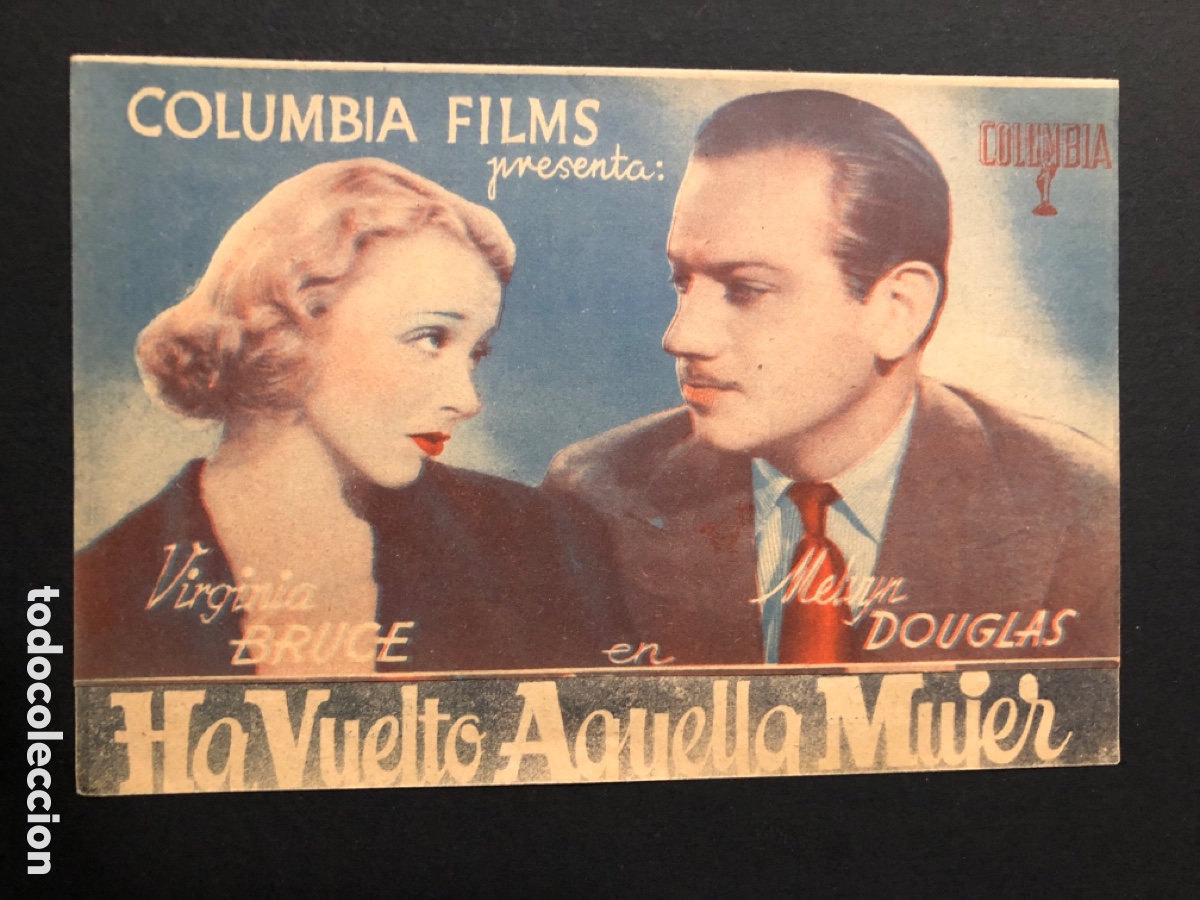  Foglietti di film di film antichi di cinema: Programa ha vuelto aquella mujer virginia bruce con publicidad cinema Rialto A1