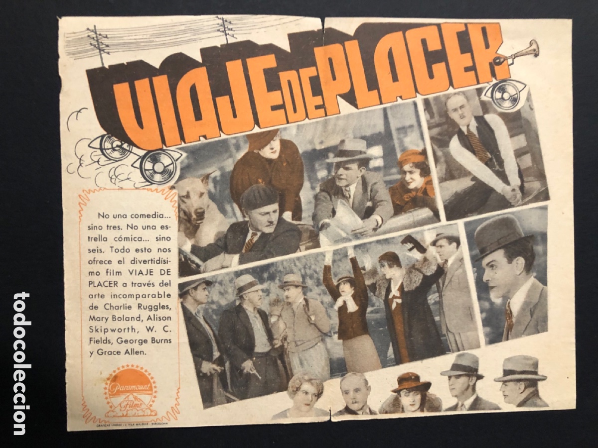 Cine: Programa viaje de placer Mary Boland A4 - Foto 2