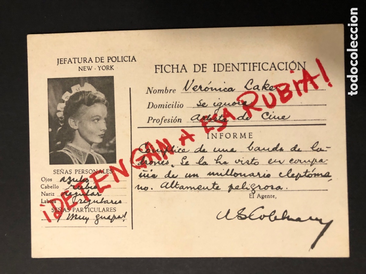 Cine: Programa detengan a esa rubia veronica lake A4 - Foto 1