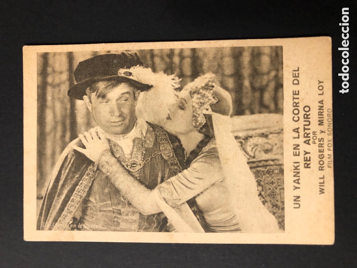  Flyers Publicitaires de films Anciens: Programa un yanki en la corte del rey Arturo Myrna Loy con publicidad cine el recreu A7