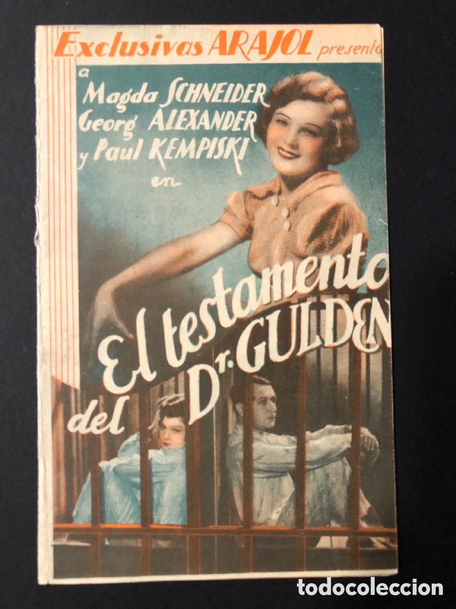 Cine: Programa el testamento del Dr Gulden Magda schneider A9 - Foto 1