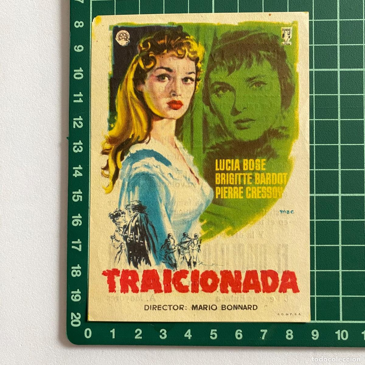 Kino: Programa de cine folleto de mano pelicula Traicionada Cine avenida