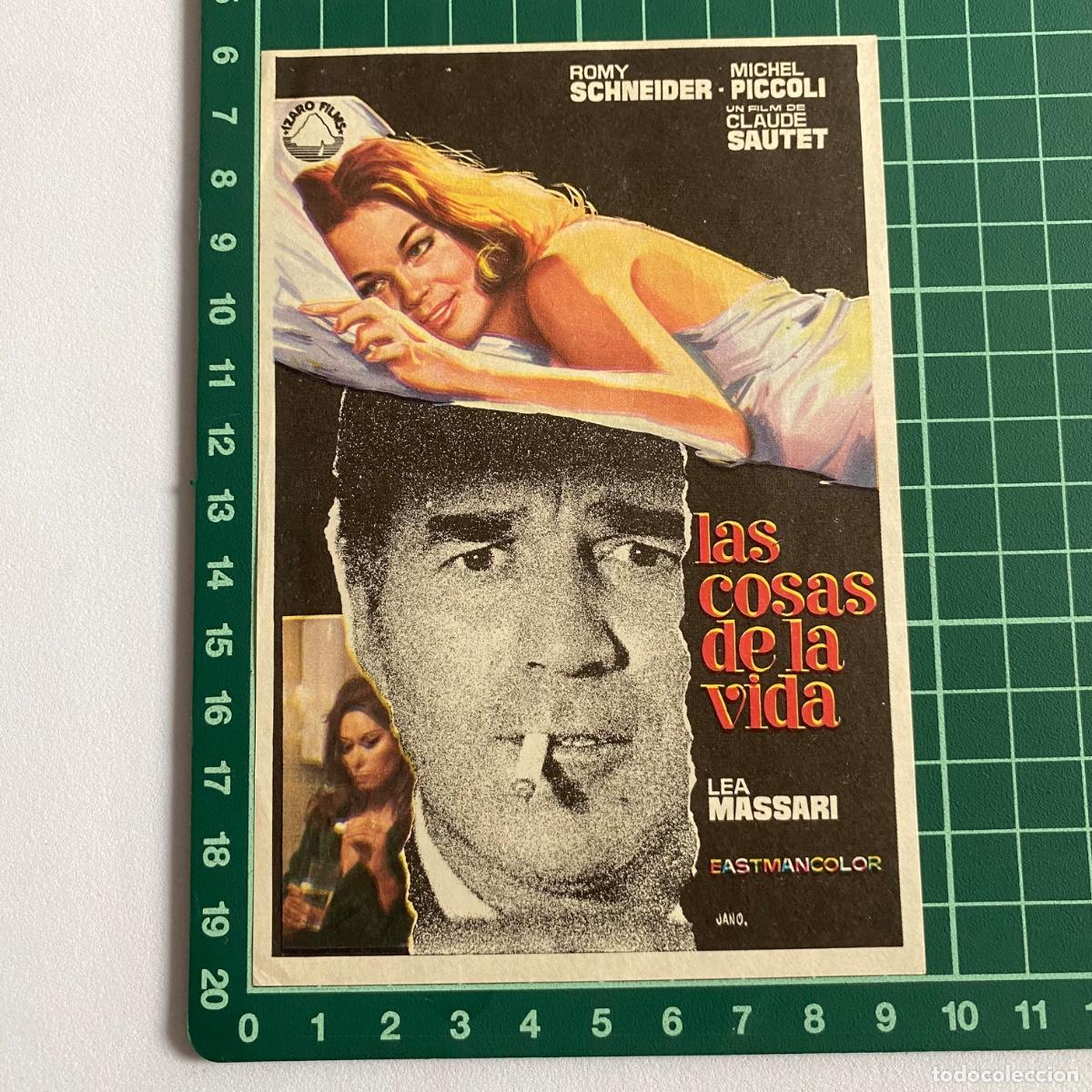 Cine: Programa de cine folleto de mano pelicula Las cosas de la vida - Foto 1