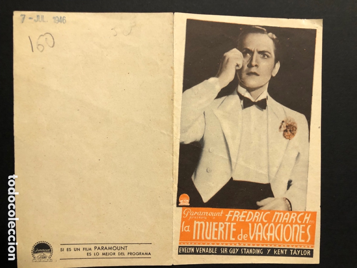Cine: Programa la muerte de vacaciones fredric march A11 - Foto 2