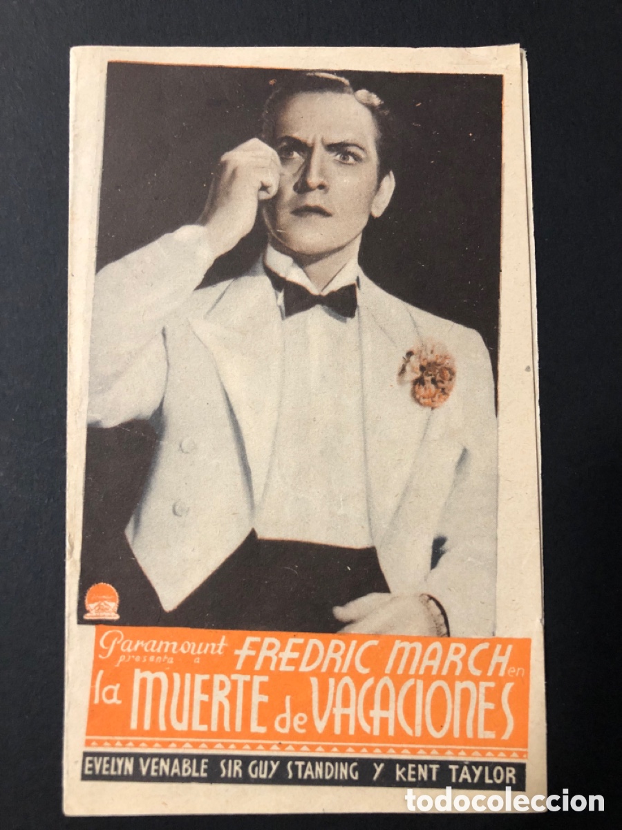 Kino: Programa la muerte de vacaciones fredric march A11