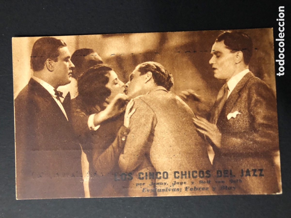  Foglietti di film di film antichi di cinema: Programa los cinco chicos del jazz Jenny jugo con publicidad teatro circo alcoy A11