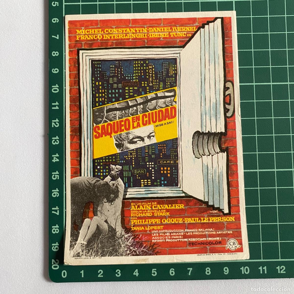  Foglietti di film di film antichi di cinema: Programa de cine folleto de mano pelicula Saqueo en la ciudad