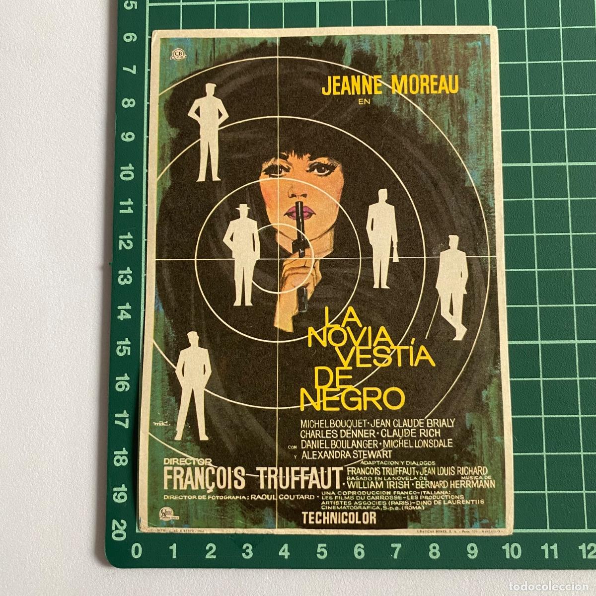  Foglietti di film di film antichi di cinema: Programa de cine folleto de mano pelicula La novia vestia de negro