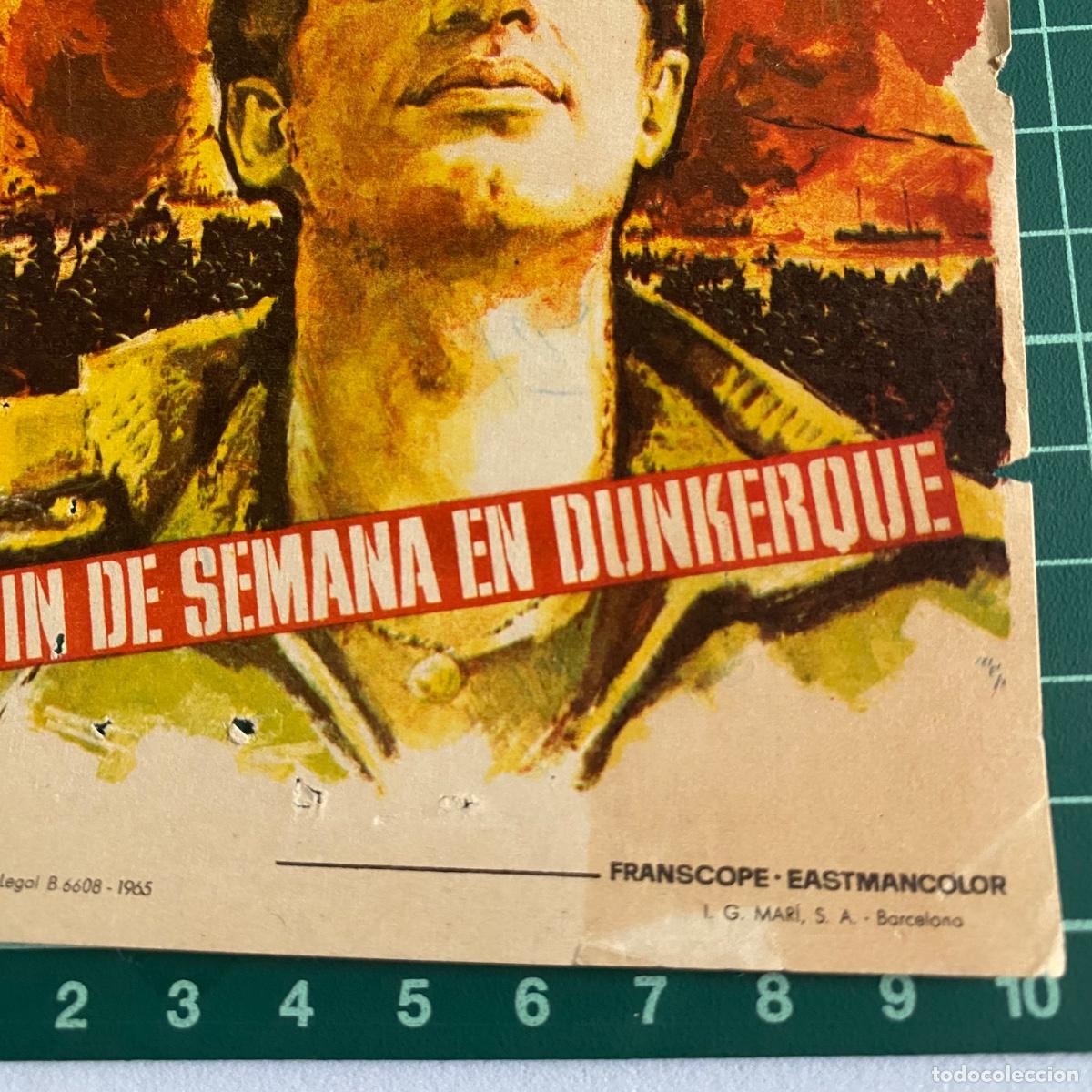 Cine: Programa de cine folleto de mano pelicula Fin de semana en Dunkerque - Foto 3