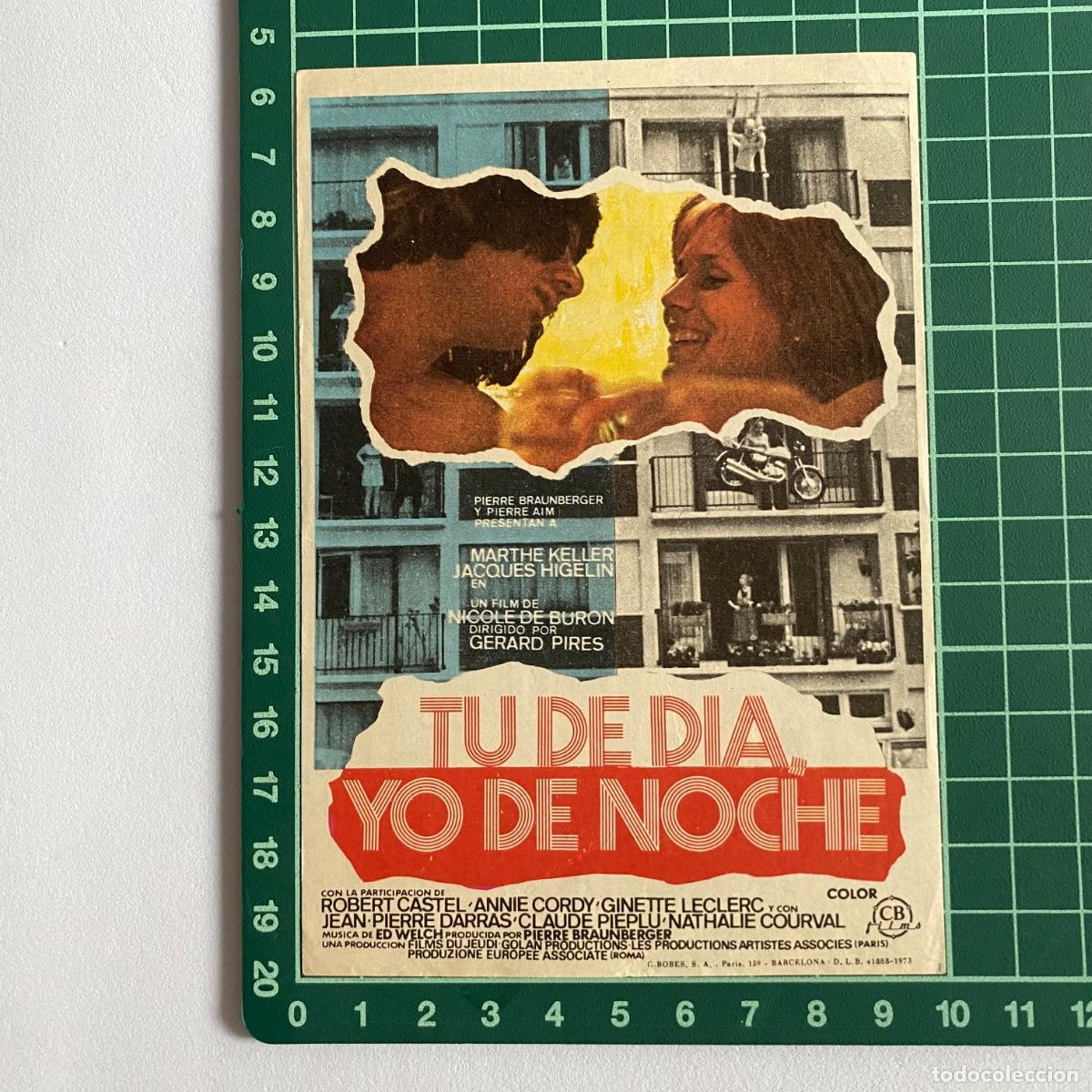  Foglietti di film di film antichi di cinema: Programa de cine folleto de mano pelicula Tu de dia Yo de noche