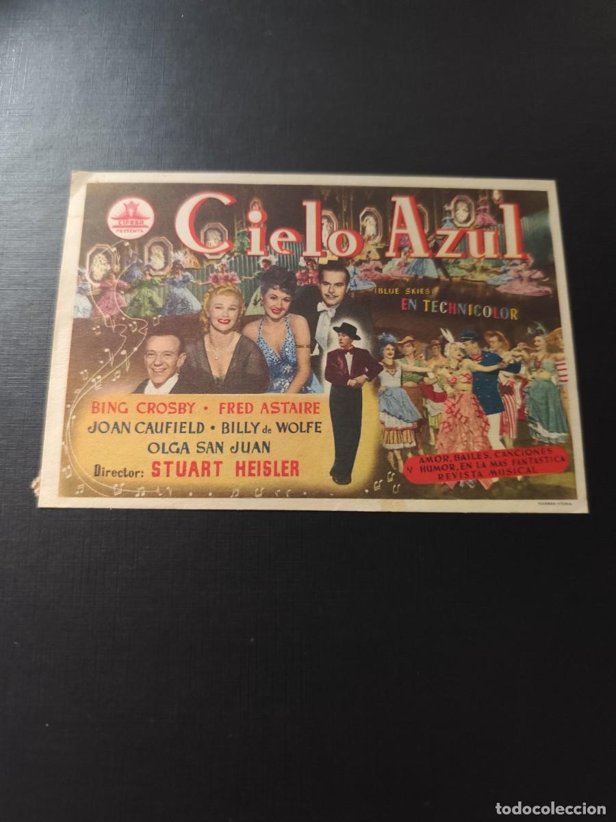 Foglietti di film di film antichi di cinema: Cielo azul con publicidad Cervantes