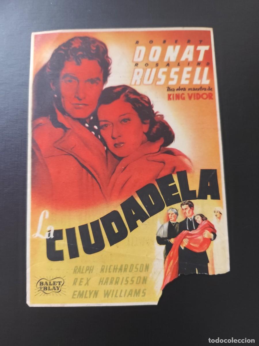  Foglietti di film di film antichi di cinema: La ciudadela con publicidad Cine Avenida