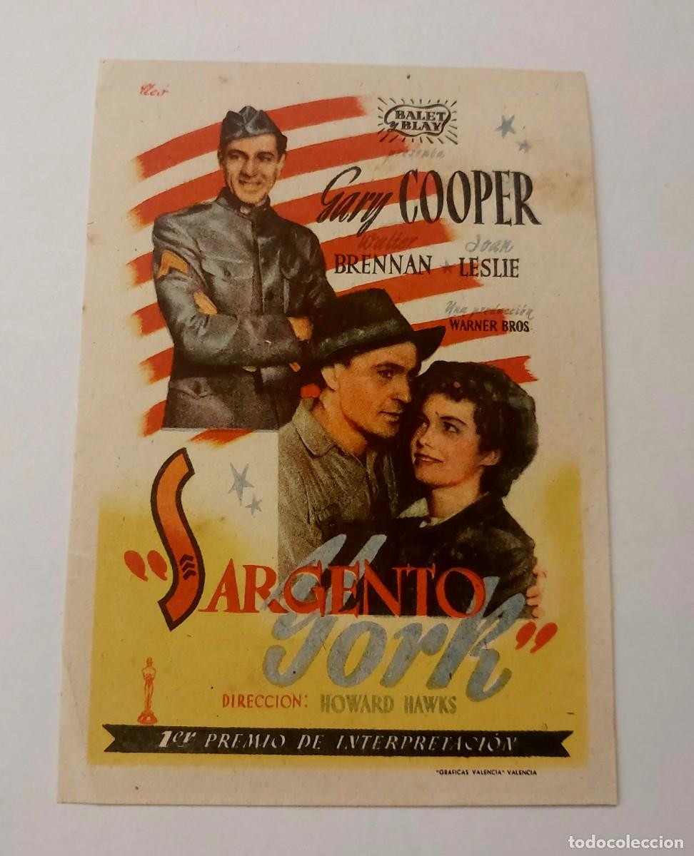 Cine: Sargento York Gary Cooper Sin Publicidad - Foto 1