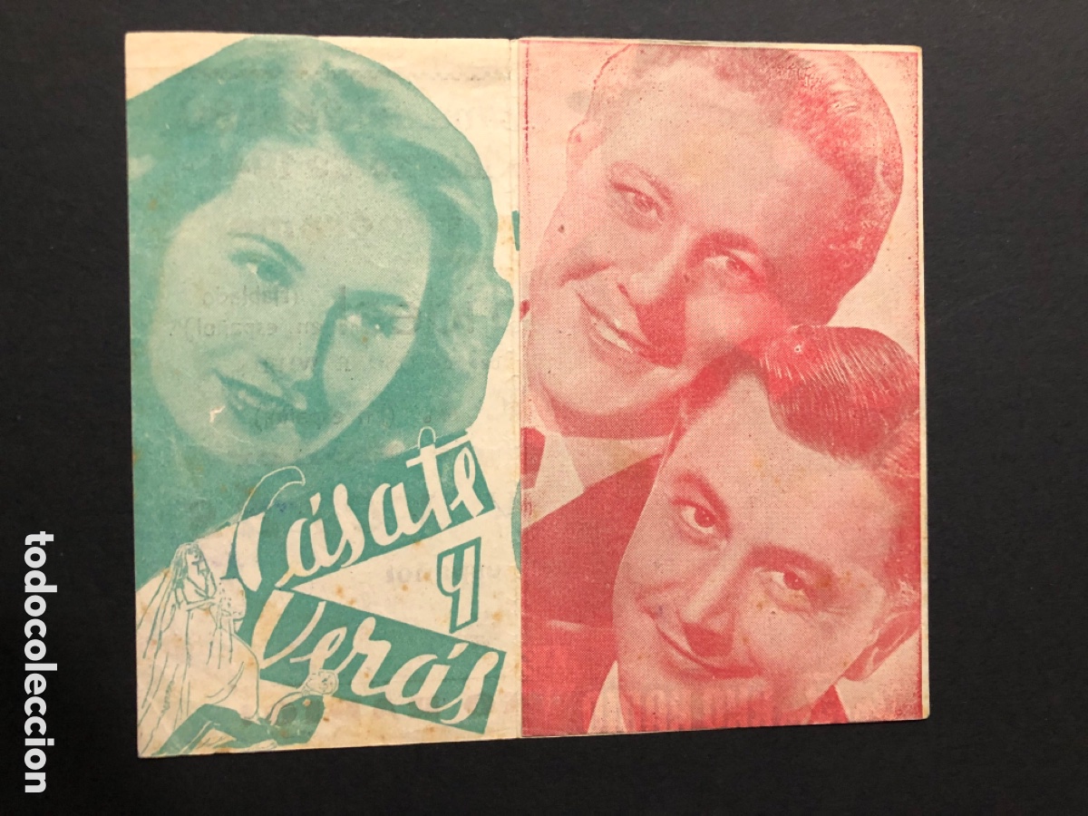  Foglietti di film di film antichi di cinema: Programa c&aacute;sate y ver&aacute;s barbara stanwyck con publicidad cine tyris A12