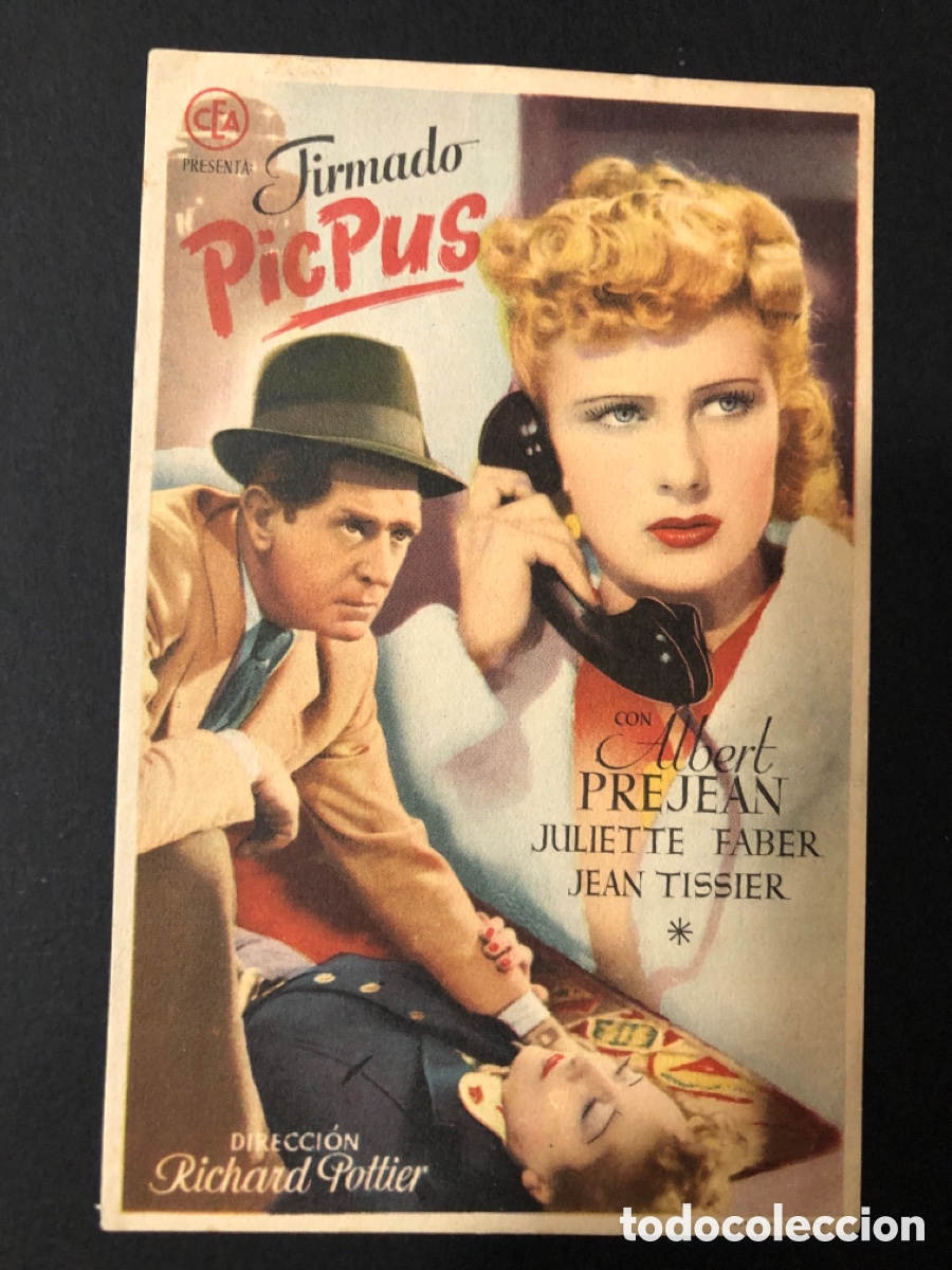 Cine: Programa firmado pic pus albert prejean A12 - Foto 1