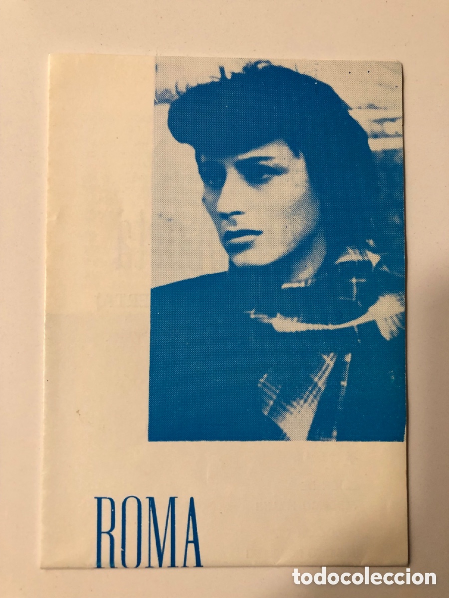  Foglietti di film di film antichi di cinema: Programa roma ciudad abierta Anna magnani cine de arte y ensayo eliseos A12