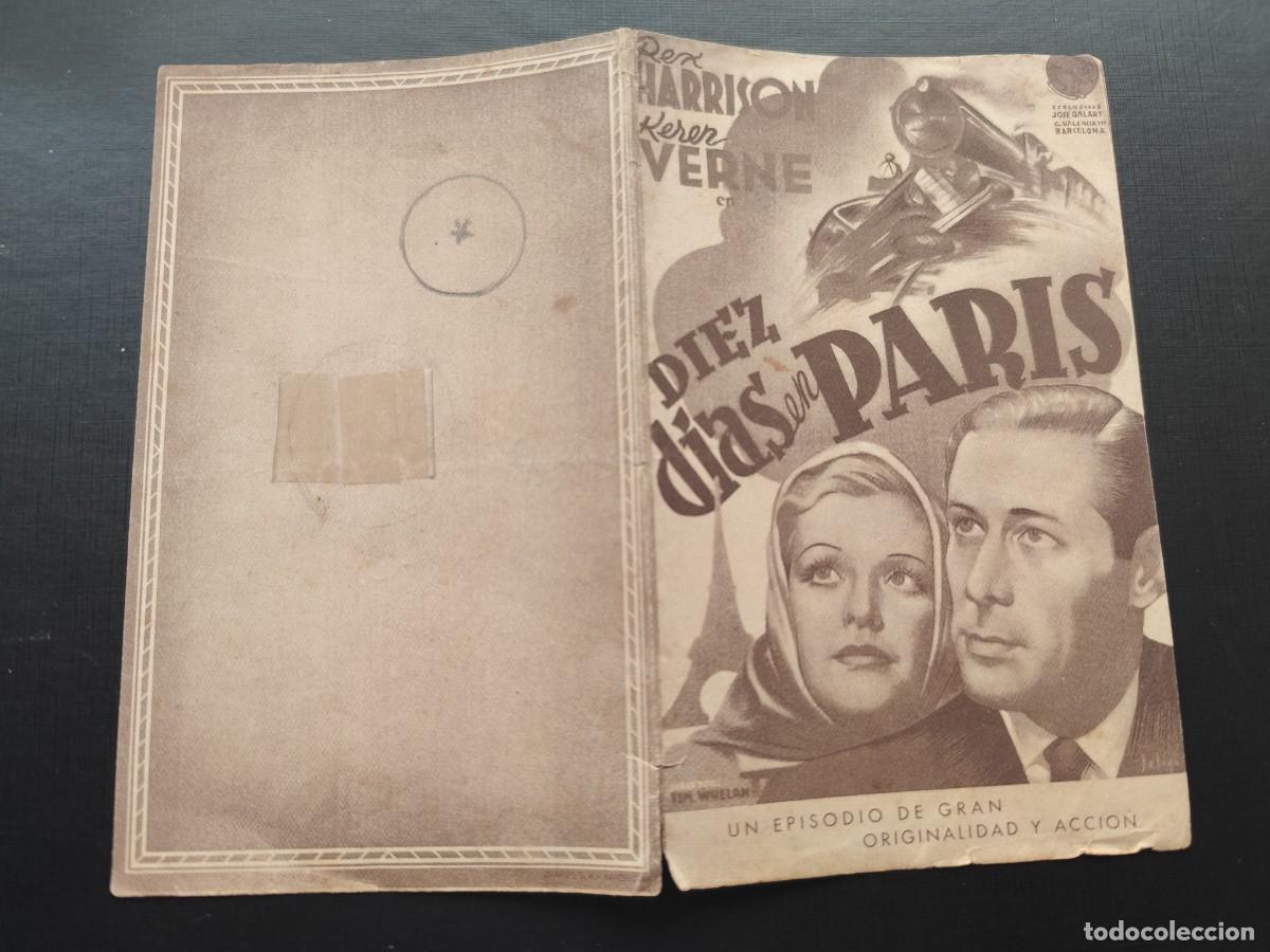  Foglietti di film di film antichi di cinema: Diez d&iacute;as en Par&iacute;s doble sin publicidad