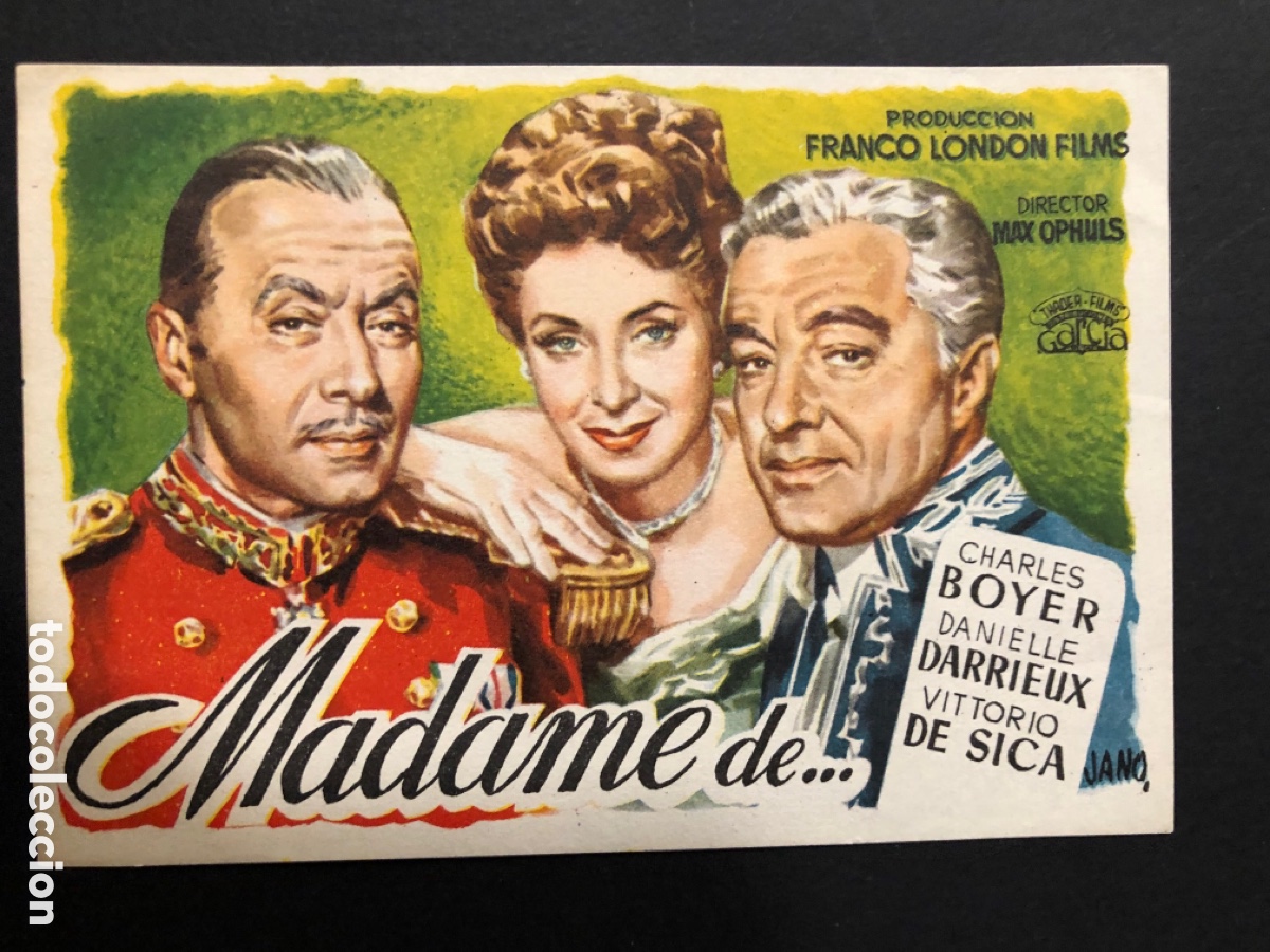 Cine: Programa madame de charles boyer A12 - Foto 1