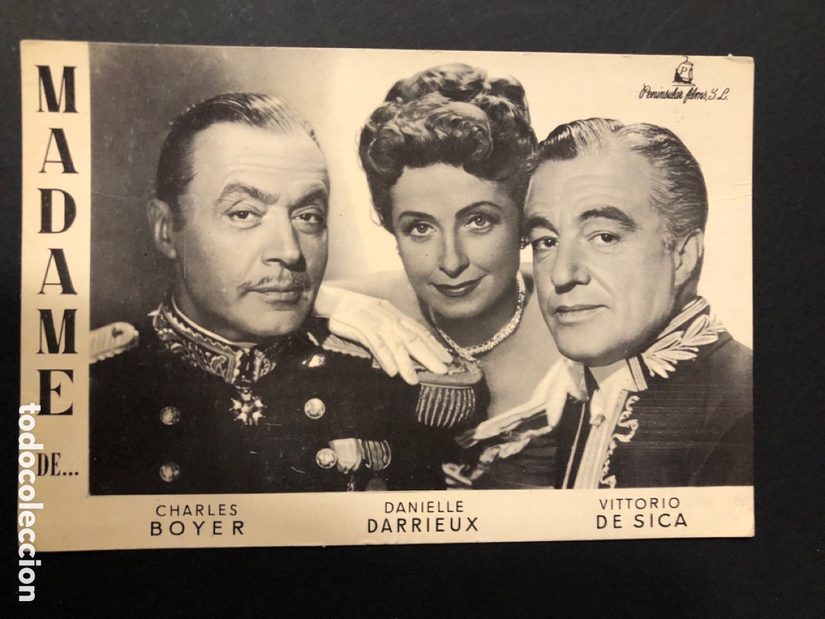  Flyers Publicitaires de films Anciens: Programa madame de charles boyer con publicidad cine olympia valencia A12