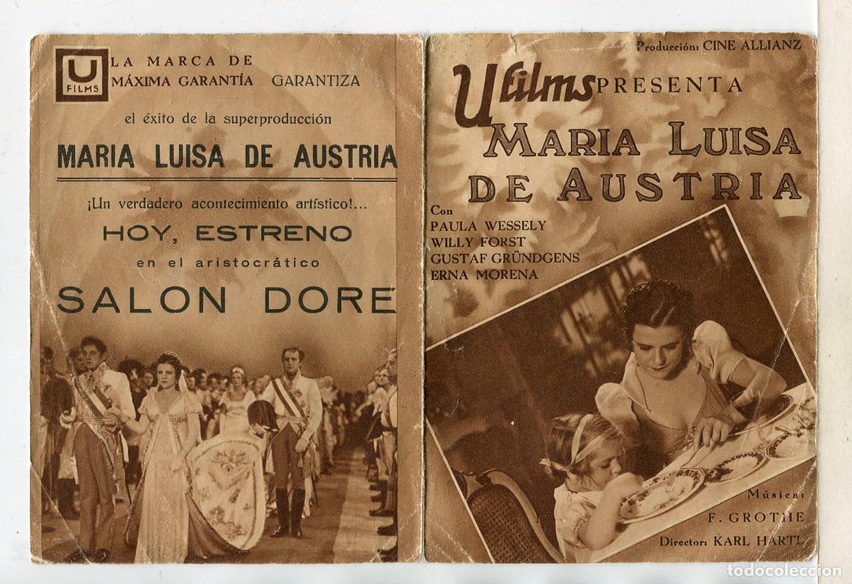 Cine: MAR&Iacute;A LUISA, con Willy Forst. - Foto 1