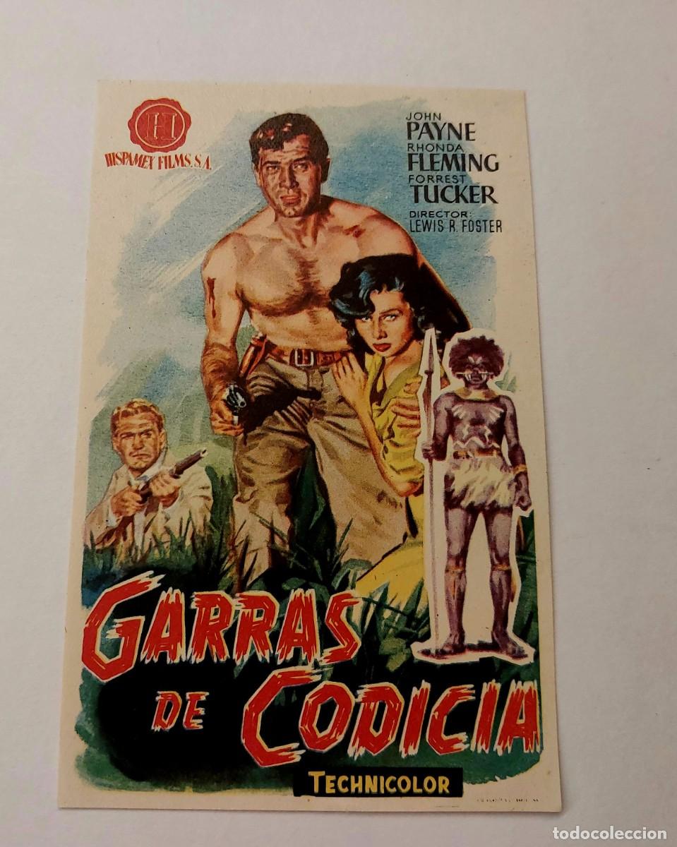 Cine: Garras de Codicia 1951 Sin Publicidad - Foto 1