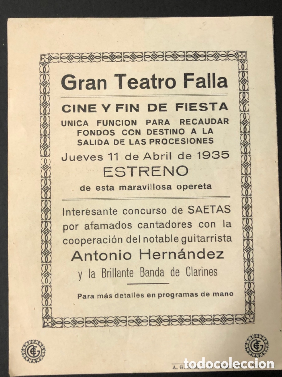 Cine: Programa las alegres chicas de viena willy forst con publicidad gran teatro falla A12 - Foto 3