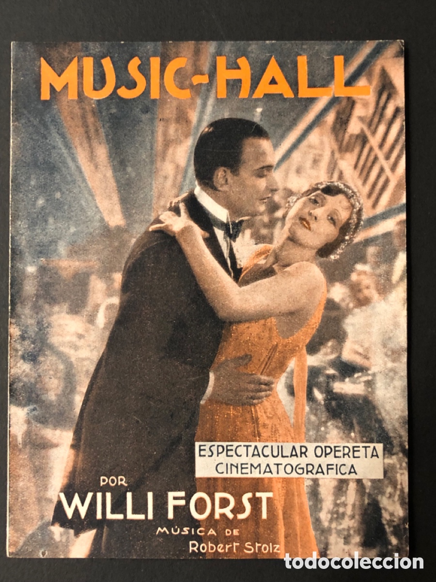 Cinema: Programa music halls willy forst con publicidad gran salo novetats A12