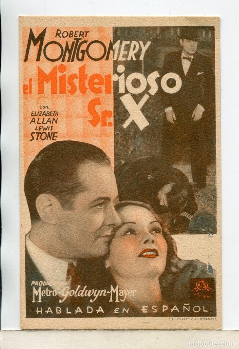 Cine: EL MISTERIOSO Sr. X, con Robert Montgomery. - Foto 1