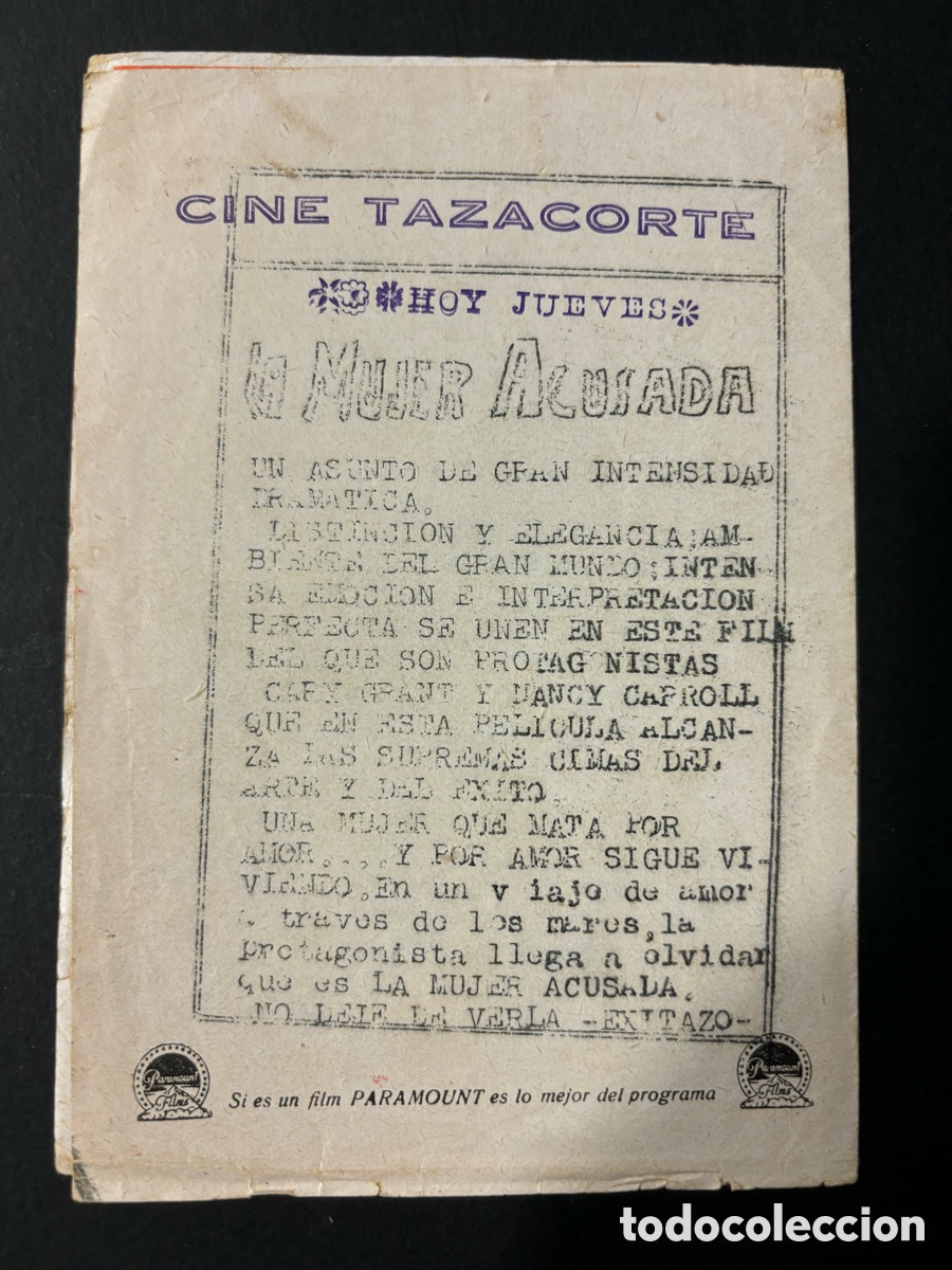 Cine: Programa mujer acusada nancy carroll con publicidad cine tazacorte A12 - Foto 3