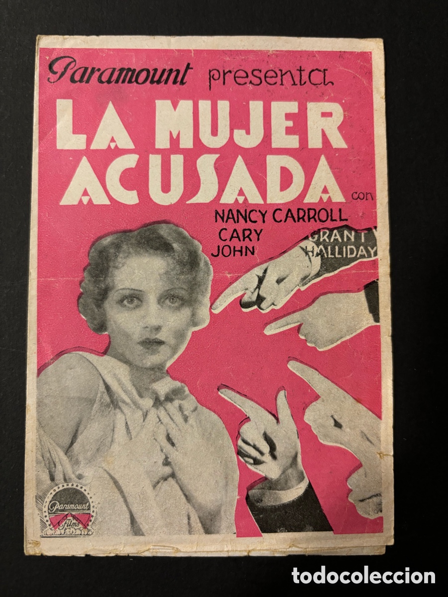 Cine: Programa mujer acusada nancy carroll con publicidad cine tazacorte A12 - Foto 1