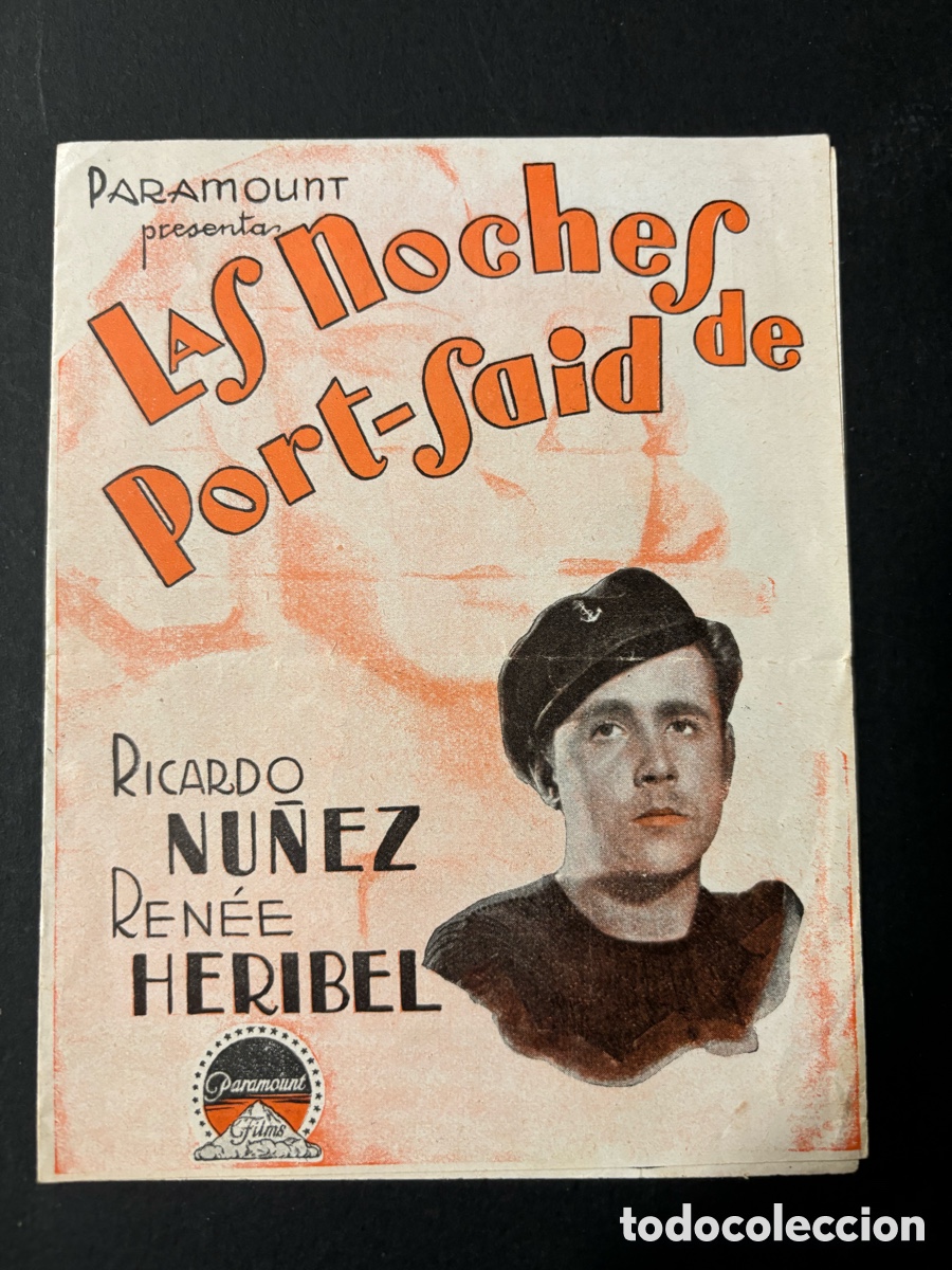 Folhetos de m&atilde;o de filmes antigos de cinema: Programa las noches de port said Ricardo N&uacute;&ntilde;ez A3