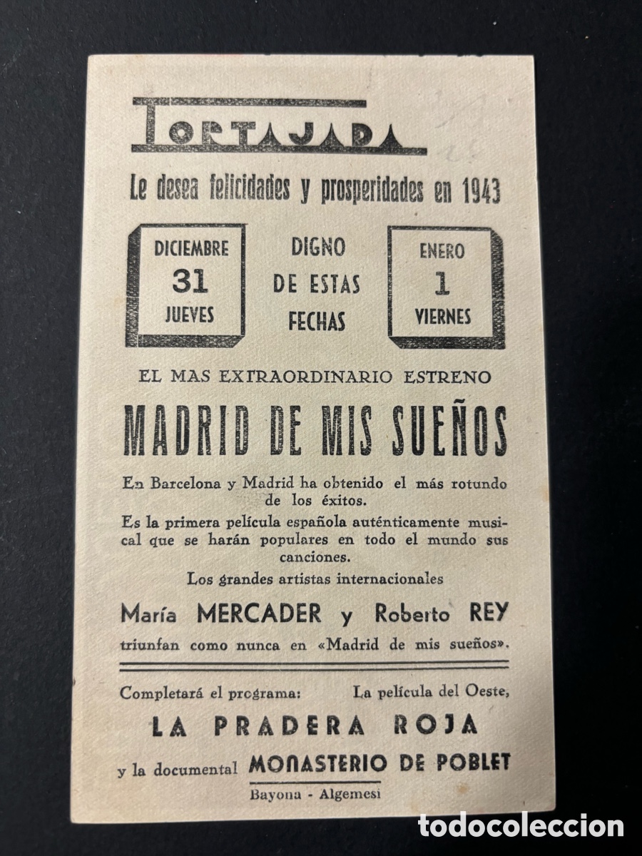 Cine: Programa Madrid de mis sue&ntilde;os maria mercader con publicidad cine tortajada Algemes&iacute; A3 - Foto 2