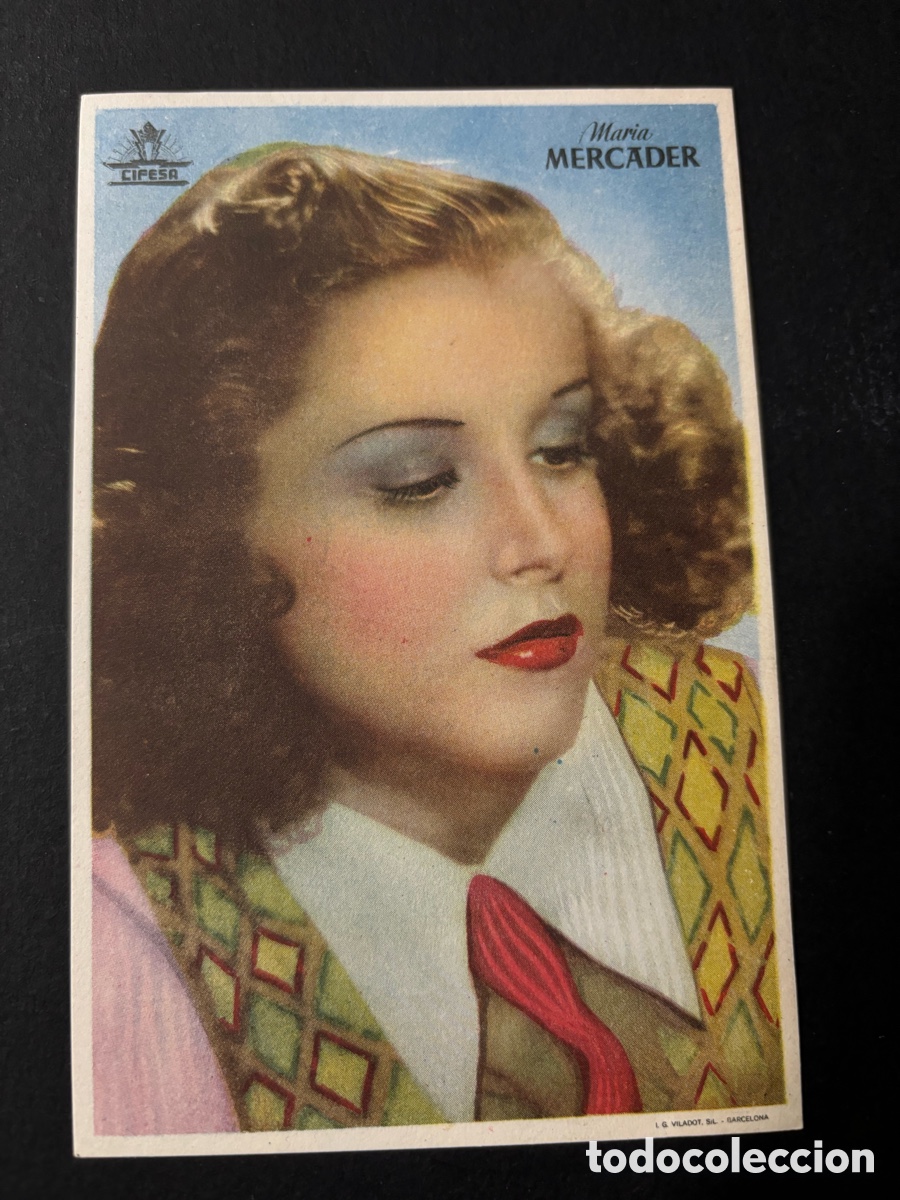 Folhetos de m&atilde;o de filmes antigos de cinema: Programa foto cifesa maria mercader A3